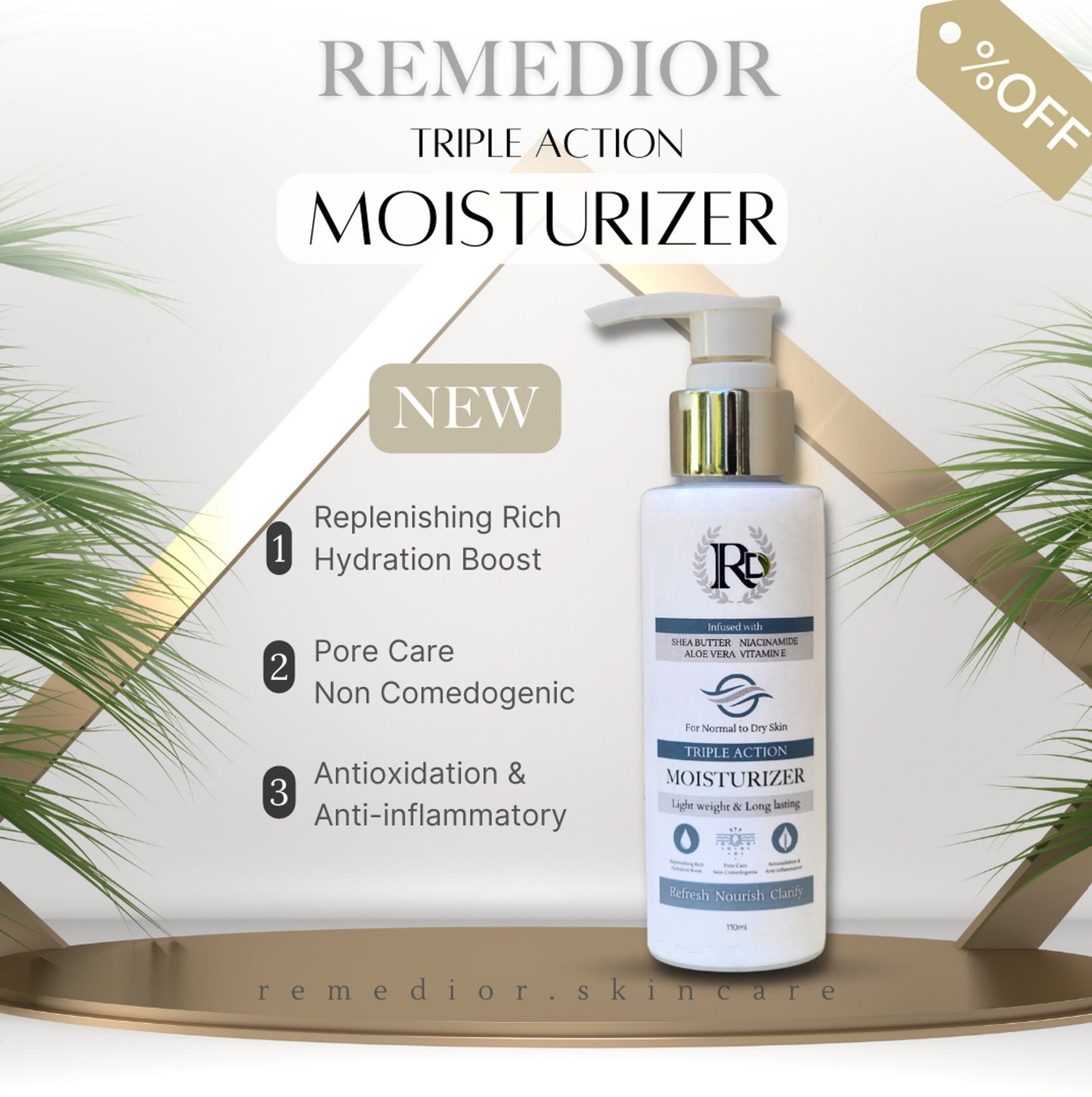 RD Moisturizer - Triple Action (110ml)