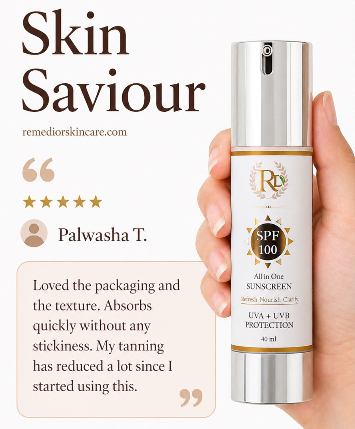 RD SPF100 All in One Sunscreen (40ml)