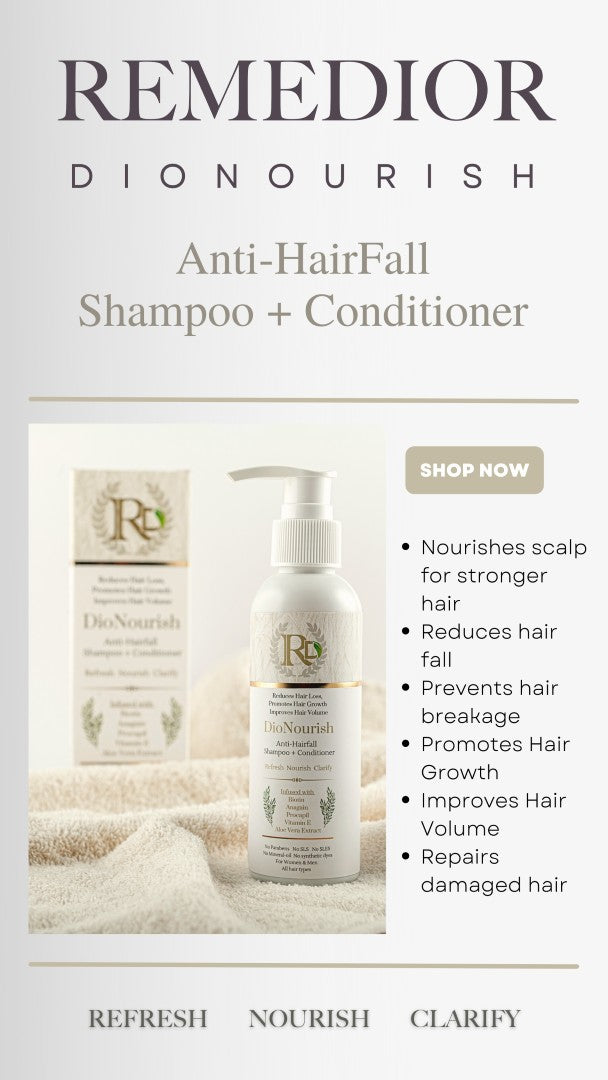 DIONOURISH - Anti Hair fall Shampoo+Conditioner (150ml)