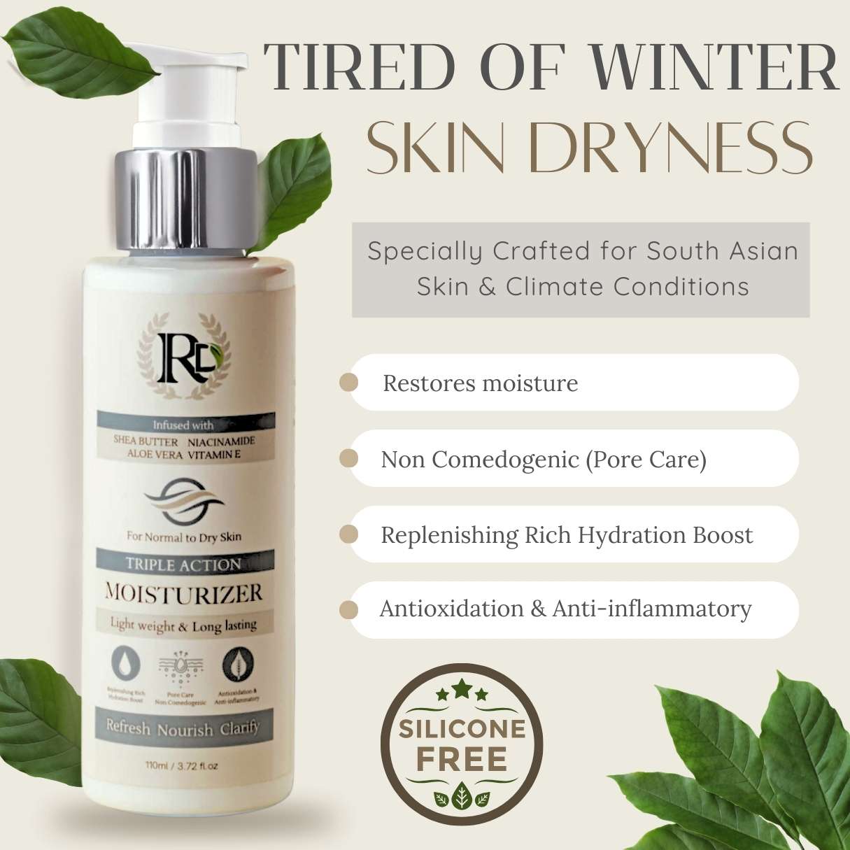 RD Moisturizer - Triple Action (110ml)