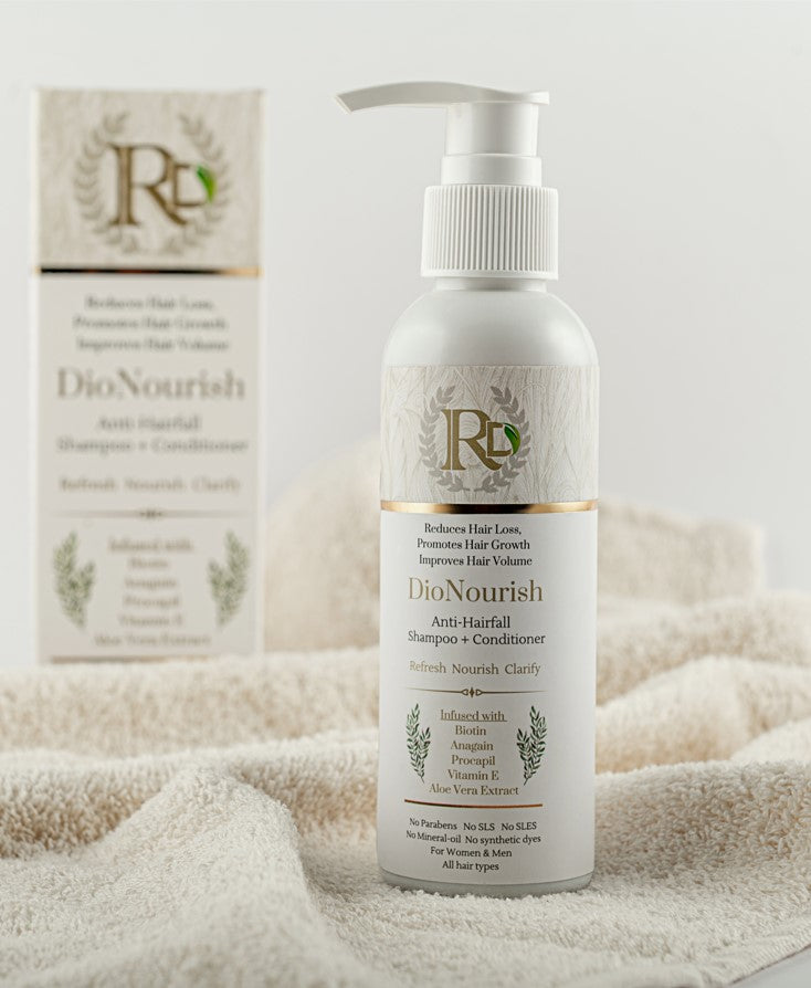 DIONOURISH - Anti Hair fall Shampoo+Conditioner (120ml)